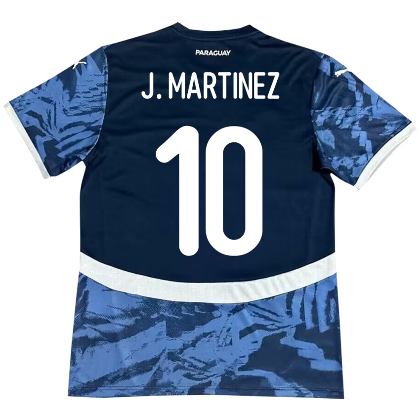 Niño Camiseta Paraguay Jessica Martínez #10 Azul 2ª Equipación 24-26 La Camisa Argentina