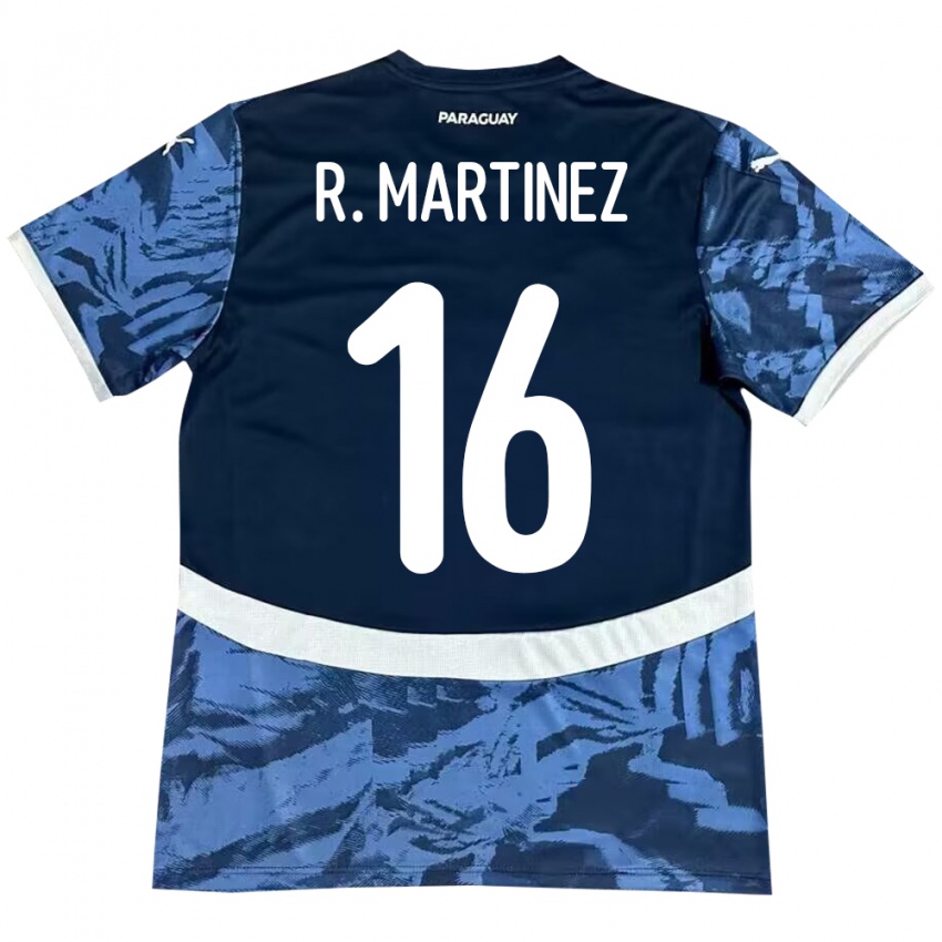 Niño Camiseta Paraguay Ramona Martínez #16 Azul 2ª Equipación 24-26 La Camisa Argentina