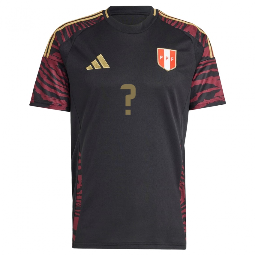 Niño Camiseta Perú Maxloren Castro #0 Negro 2ª Equipación 24-26 La Camisa Argentina