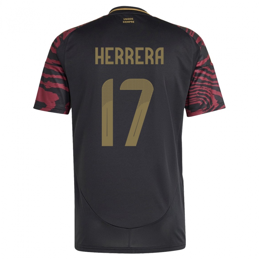 Niño Camiseta Perú Fabiola Herrera #17 Negro 2ª Equipación 24-26 La Camisa Argentina