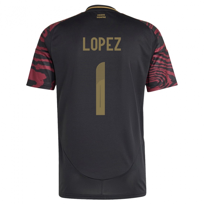 Niño Camiseta Perú Karla Lopez #1 Negro 2ª Equipación 24-26 La Camisa Argentina