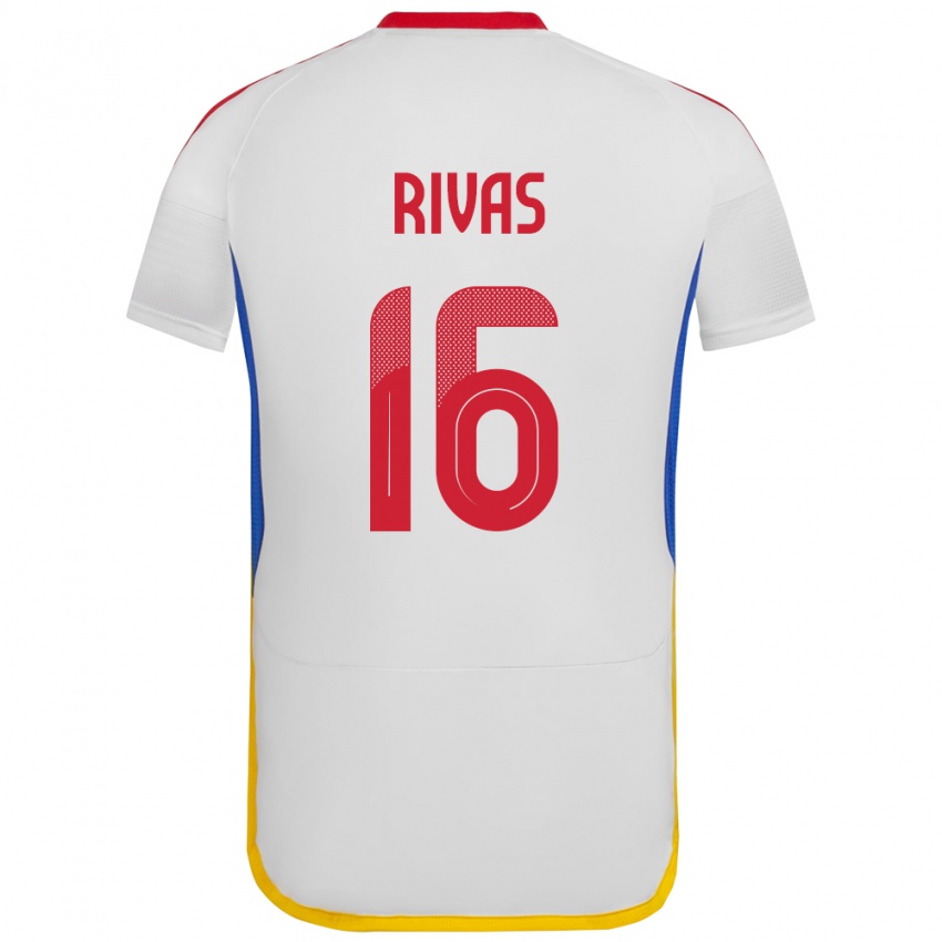 Niño Camiseta Venezuela Renne Rivas #16 Blanco 2ª Equipación 24-26 La Camisa Argentina