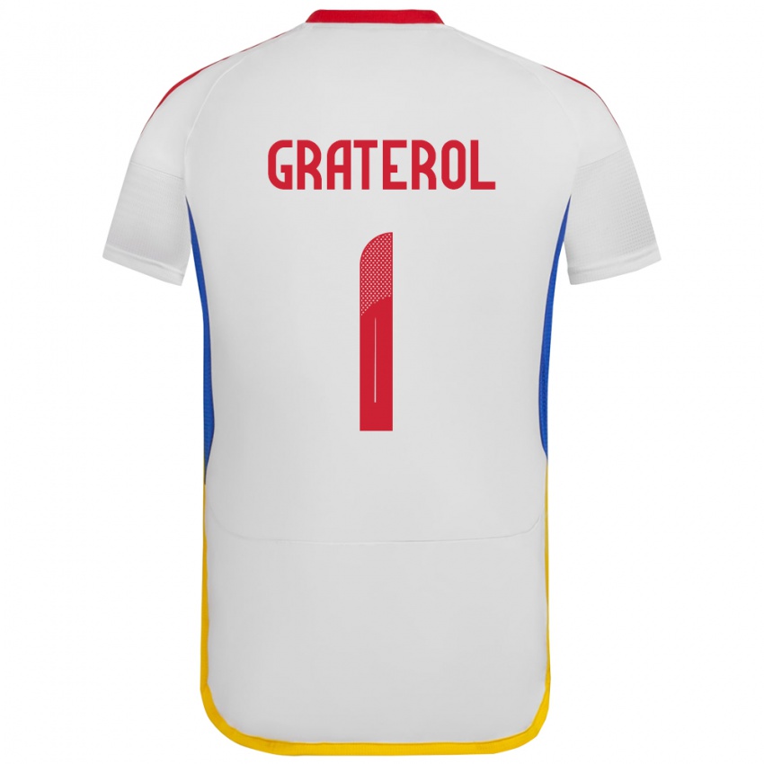 Niño Camiseta Venezuela Joel Graterol #1 Blanco 2ª Equipación 24-26 La Camisa Argentina