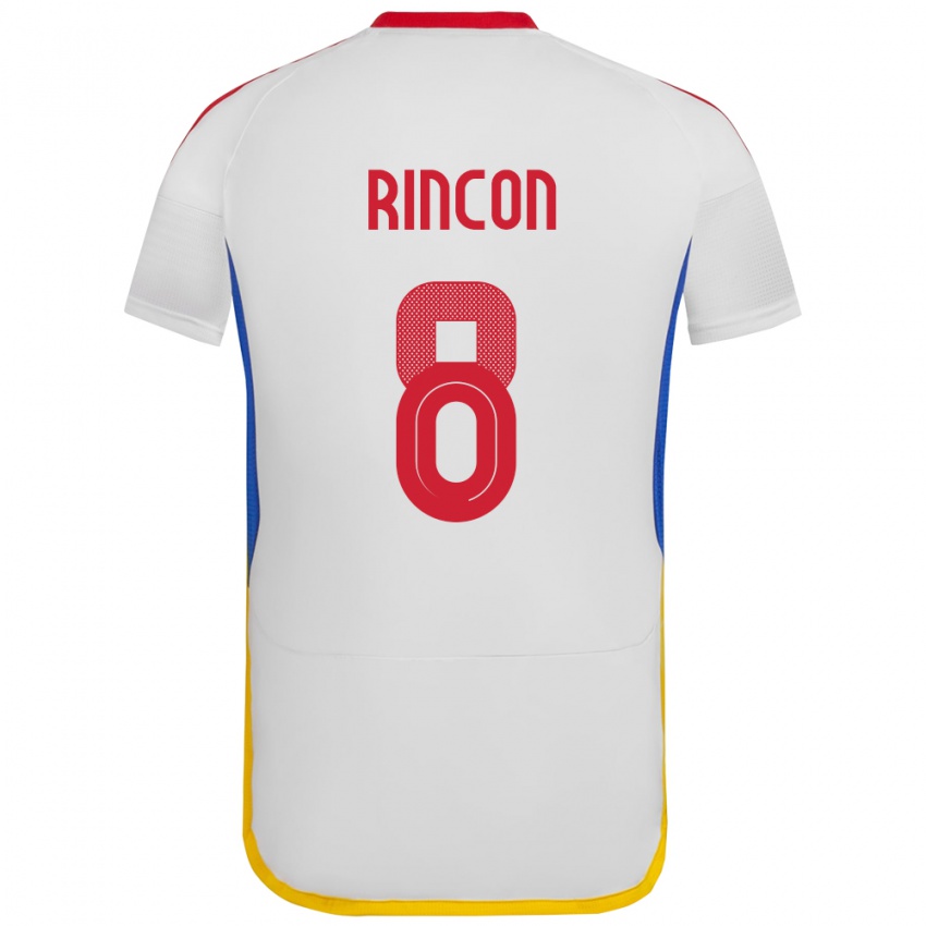 Niño Camiseta Venezuela Tomás Rincón #8 Blanco 2ª Equipación 24-26 La Camisa Argentina