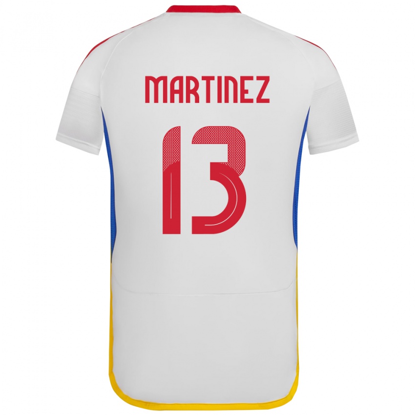 Niño Camiseta Venezuela José Martínez #13 Blanco 2ª Equipación 24-26 La Camisa Argentina
