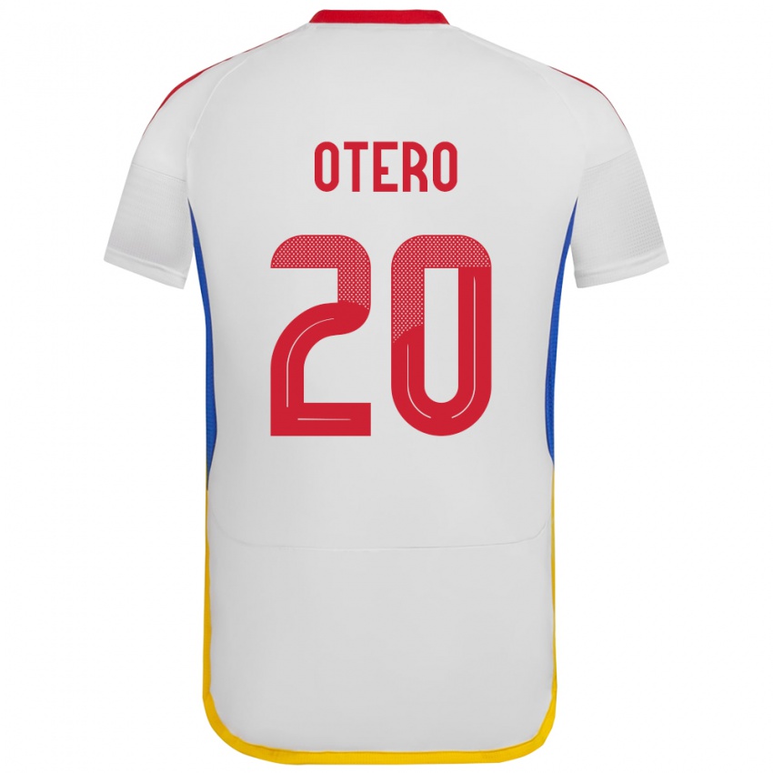 Niño Camiseta Venezuela Rómulo Otero #20 Blanco 2ª Equipación 24-26 La Camisa Argentina