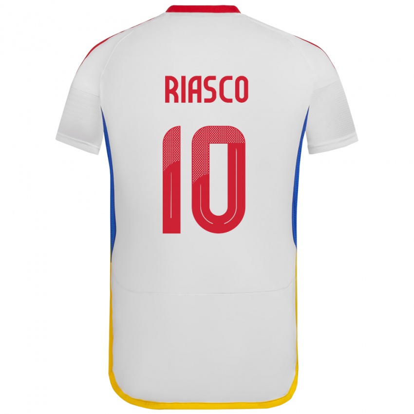 Niño Camiseta Venezuela José Riasco #10 Blanco 2ª Equipación 24-26 La Camisa Argentina