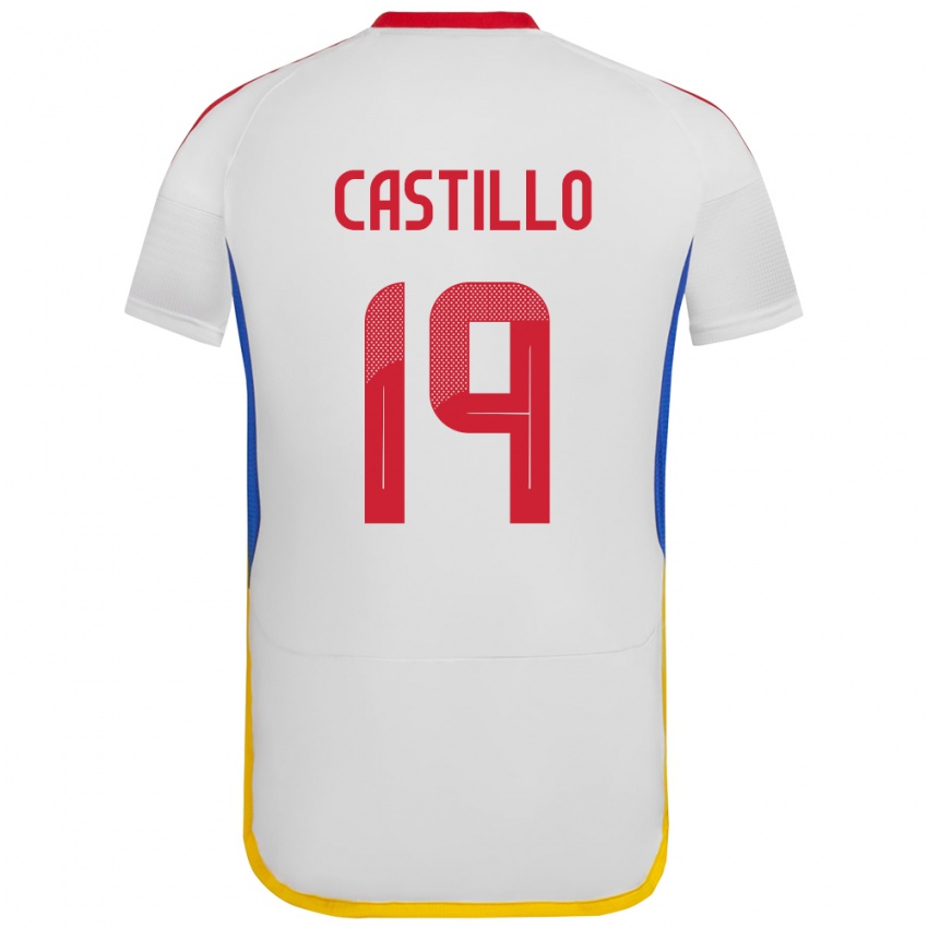 Niño Camiseta Venezuela Bryan Castillo #19 Blanco 2ª Equipación 24-26 La Camisa Argentina