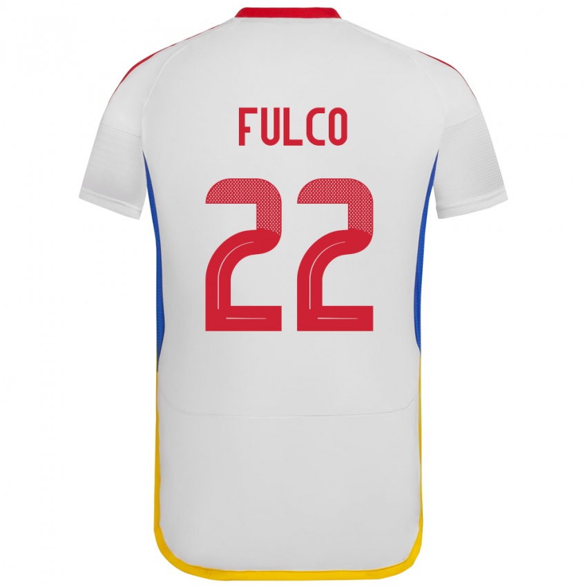 Niño Camiseta Venezuela Pedro Fulco #22 Blanco 2ª Equipación 24-26 La Camisa Argentina