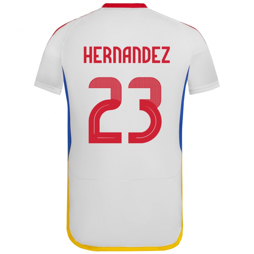 Niño Camiseta Venezuela Luifer Hernández #23 Blanco 2ª Equipación 24-26 La Camisa Argentina