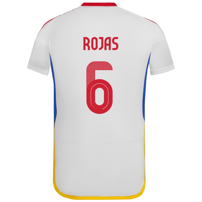 Niño Camiseta Venezuela Carlos Rojas #6 Blanco 2ª Equipación 24-26 La Camisa Argentina