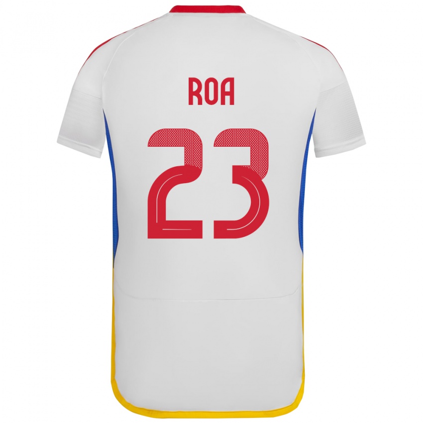 Niño Camiseta Venezuela Keiber Roa #23 Blanco 2ª Equipación 24-26 La Camisa Argentina