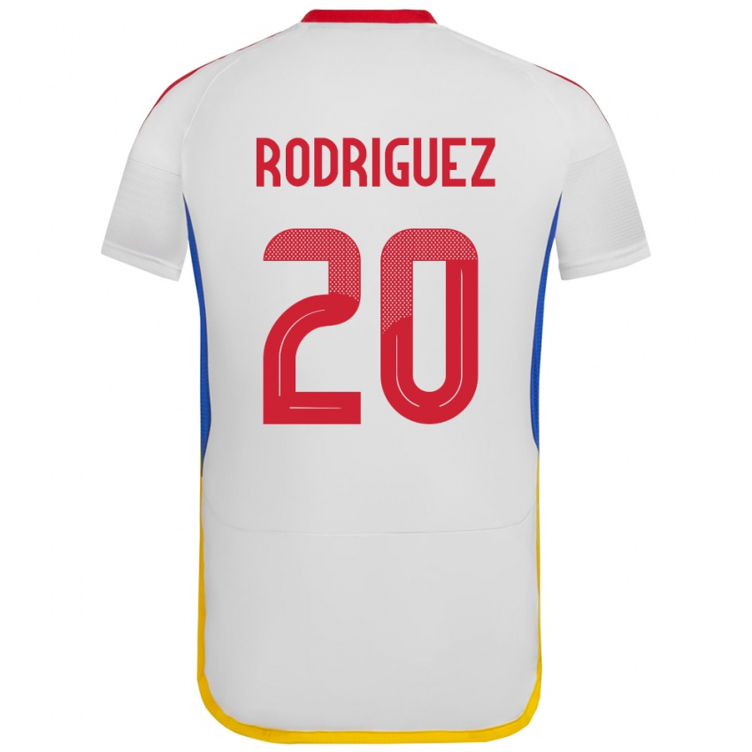 Niño Camiseta Venezuela Dayana Rodríguez #20 Blanco 2ª Equipación 24-26 La Camisa Argentina