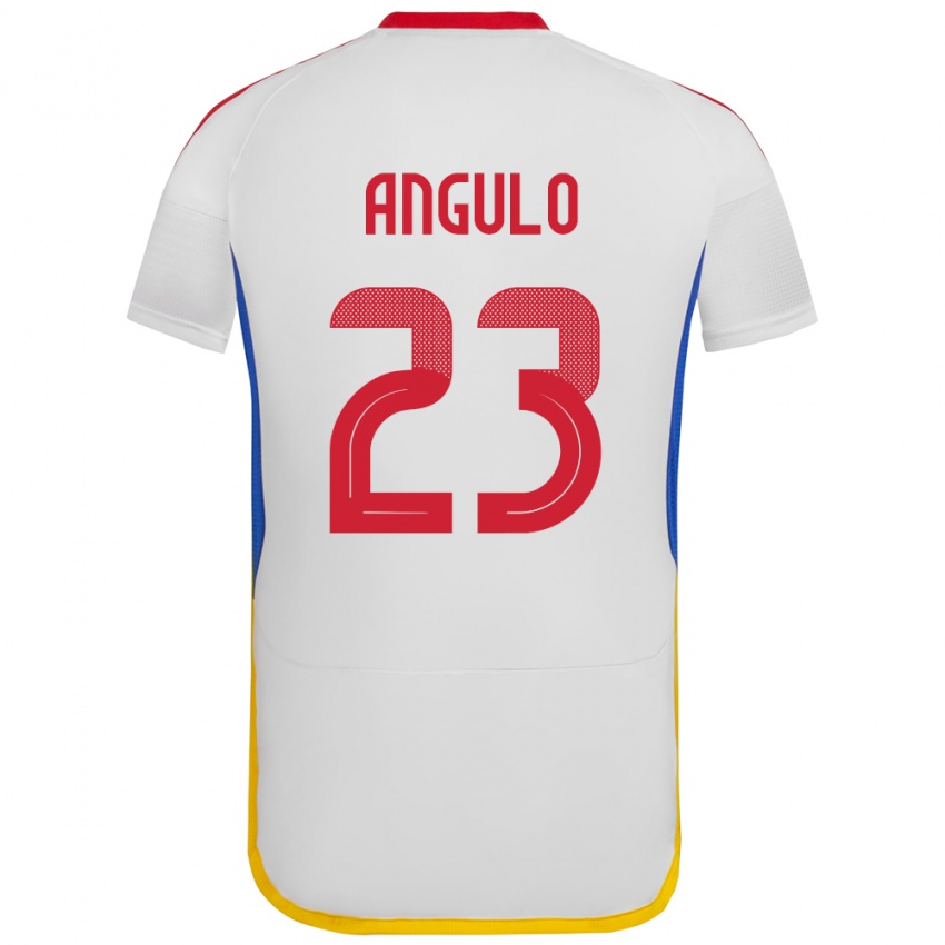 Niño Camiseta Venezuela Gabriela Angulo #23 Blanco 2ª Equipación 24-26 La Camisa Argentina