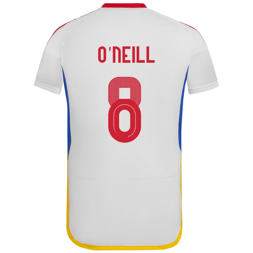 Niño Camiseta Venezuela Sonia O'neill #8 Blanco 2ª Equipación 24-26 La Camisa Argentina