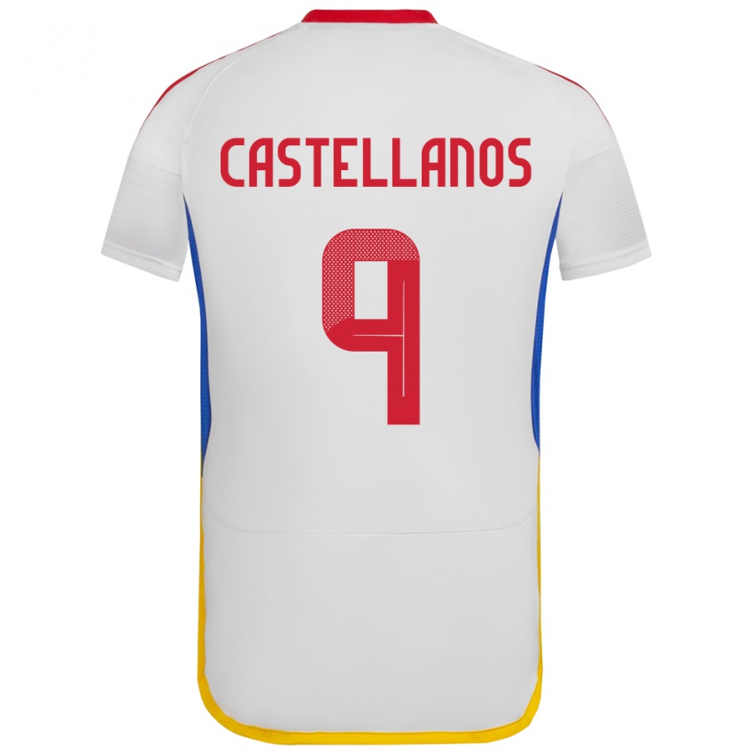 Niño Camiseta Venezuela Deyna Castellanos #9 Blanco 2ª Equipación 24-26 La Camisa Argentina