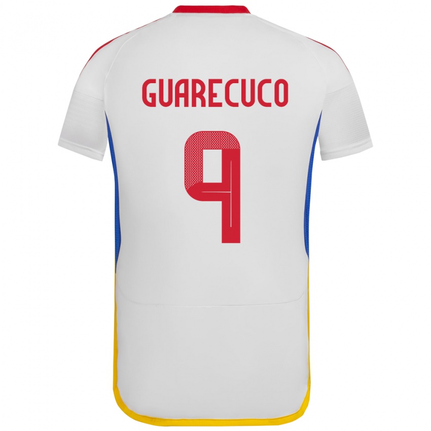 Niño Camiseta Venezuela Joemar Guarecuco #9 Blanco 2ª Equipación 24-26 La Camisa Argentina