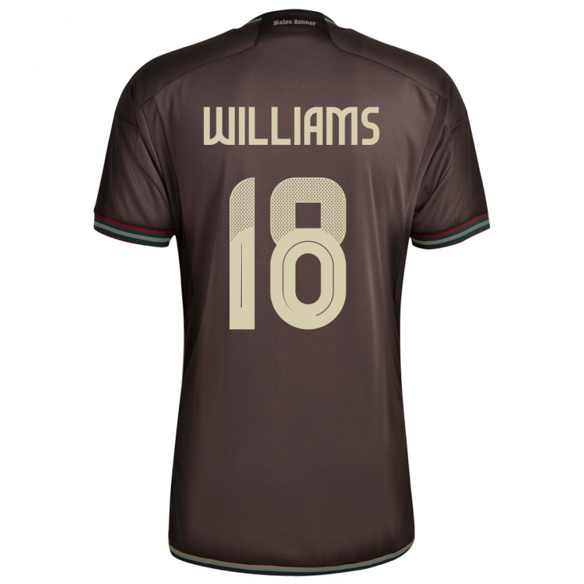 Niño Camiseta Jamaica Romario Williams #18 Marrón Noche 2ª Equipación 24-26 La Camisa Argentina