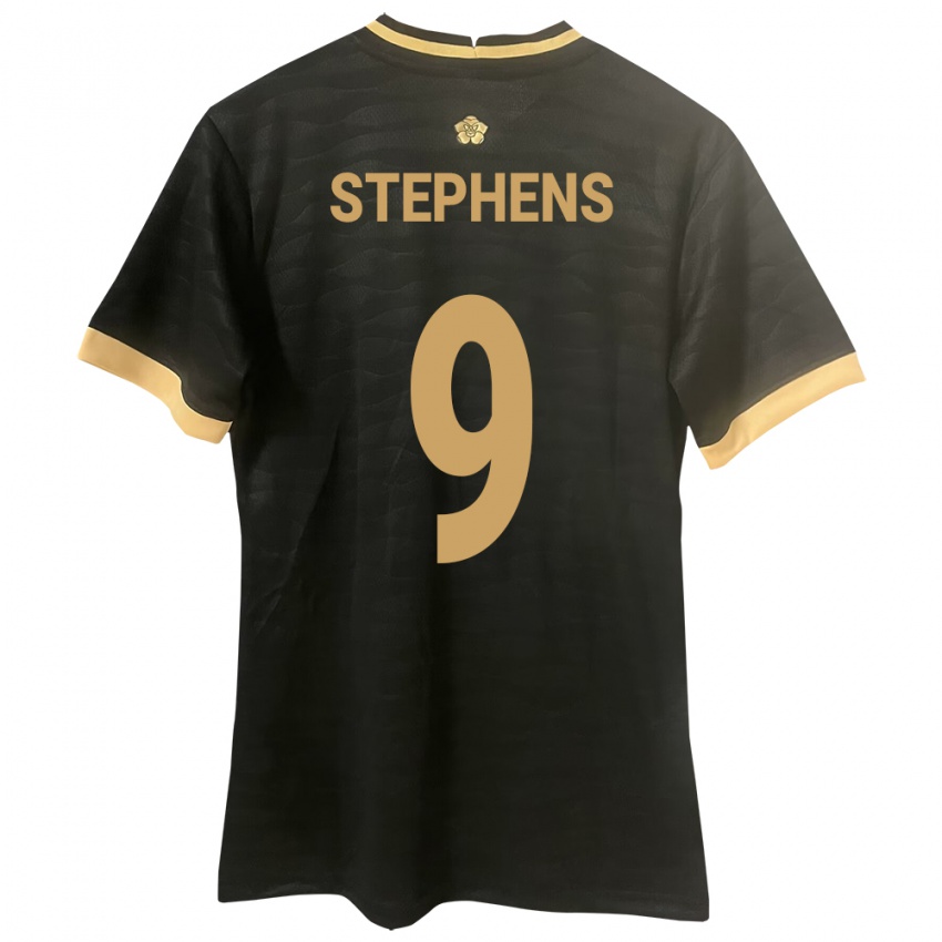 Niño Camiseta Panamá Alfredo Stephens #9 Negro 2ª Equipación 24-26 La Camisa Argentina