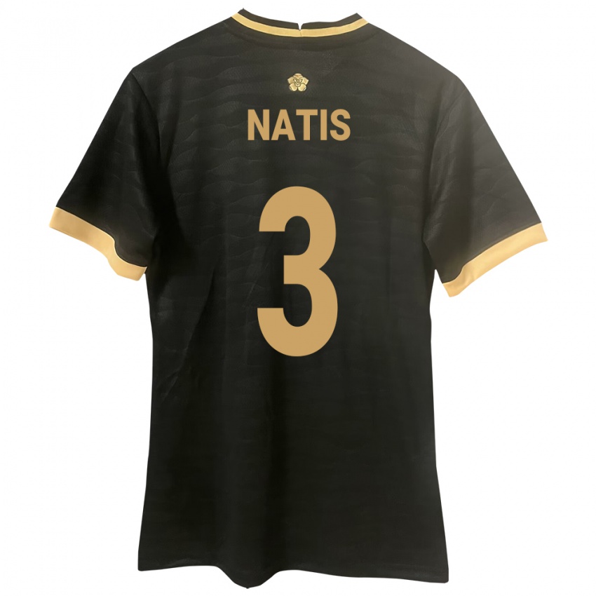 Niño Camiseta Panamá Wendy Natis #3 Negro 2ª Equipación 24-26 La Camisa Argentina