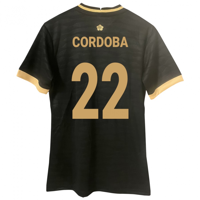 Niño Camiseta Panamá Farissa Córdoba #22 Negro 2ª Equipación 24-26 La Camisa Argentina