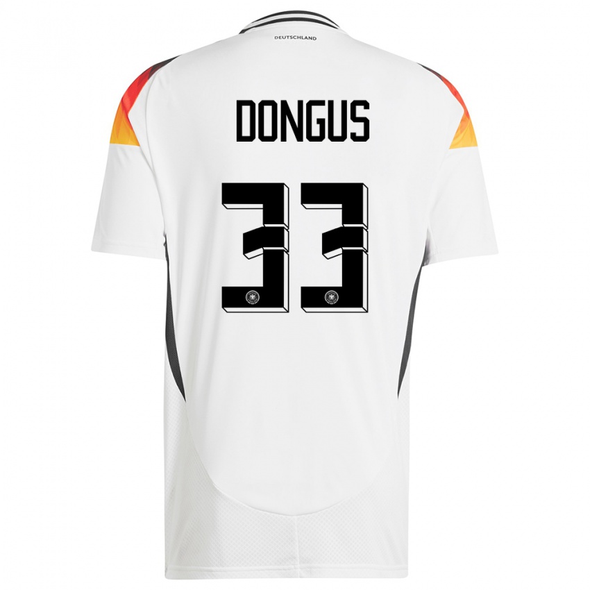 Hombre Camiseta Alemania Fabienne Dongus #33 Blanco 1ª Equipación 24-26 La Camisa Argentina