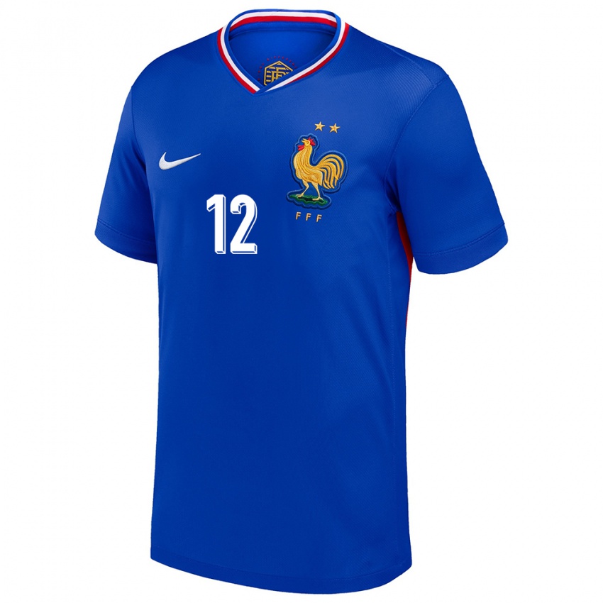 Hombre Camiseta Francia Melvine Malard #12 Azul 1ª Equipación 24-26 La Camisa Argentina