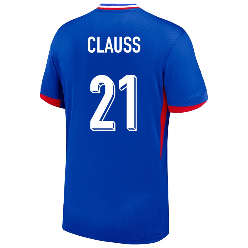 Hombre Camiseta Francia Jonathan Clauss #21 Azul 1ª Equipación 24-26 La Camisa Argentina