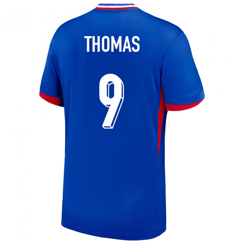 Hombre Camiseta Francia Lindsey Thomas #9 Azul 1ª Equipación 24-26 La Camisa Argentina