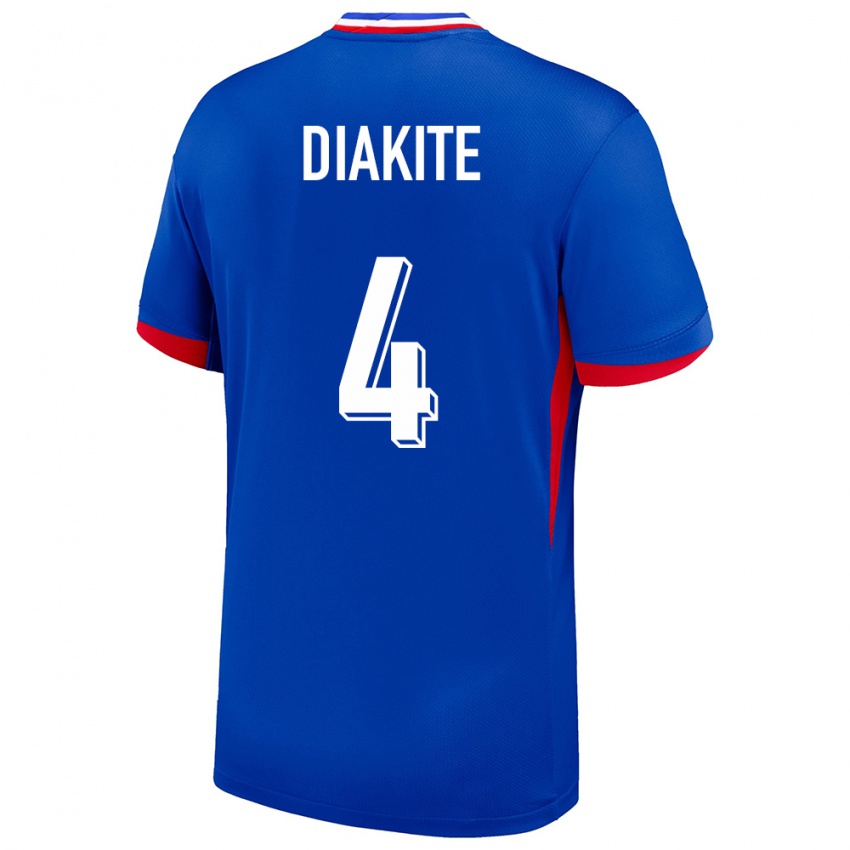 Hombre Camiseta Francia Bafode Diakite #4 Azul 1ª Equipación 24-26 La Camisa Argentina