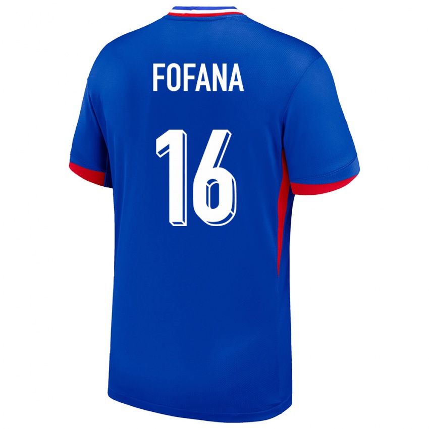 Hombre Camiseta Francia Yahia Fofana #16 Azul 1ª Equipación 24-26 La Camisa Argentina