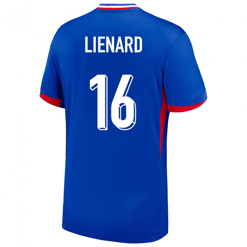 Hombre Camiseta Francia Yann Lienard #16 Azul 1ª Equipación 24-26 La Camisa Argentina