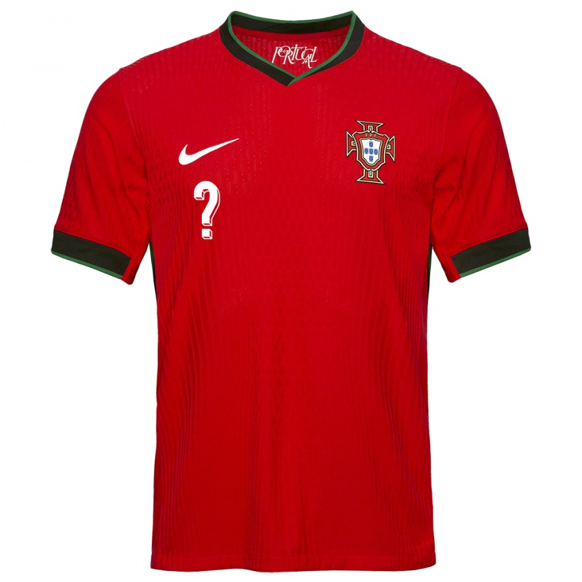 Hombre Camiseta Portugal Su Nombre #0 Rojo 1ª Equipación 24-26 La Camisa Argentina