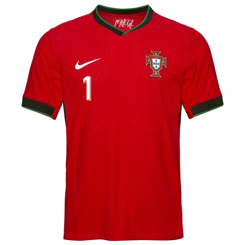 Hombre Camiseta Portugal Rui Patricio #1 Rojo 1ª Equipación 24-26 La Camisa Argentina