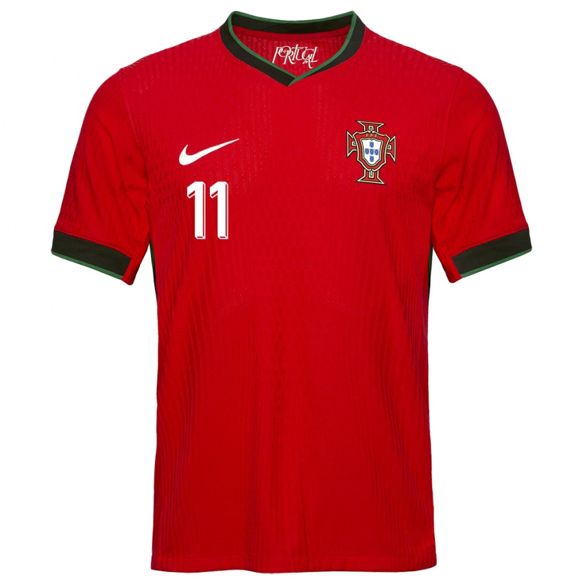 Hombre Camiseta Portugal Olivio Tome #11 Rojo 1ª Equipación 24-26 La Camisa Argentina