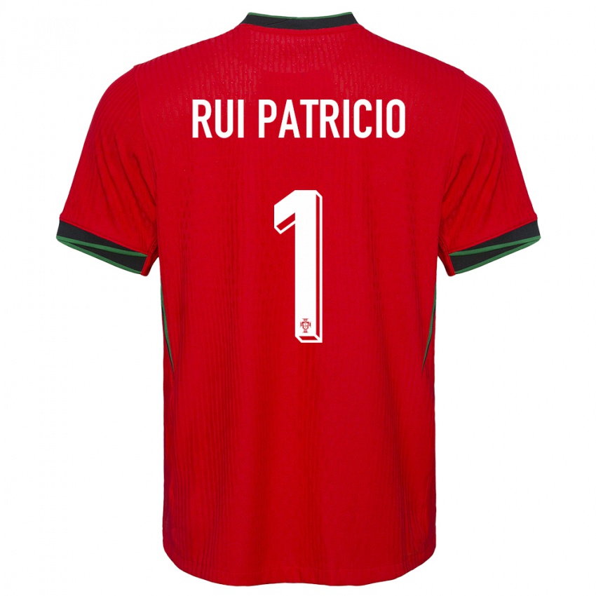 Hombre Camiseta Portugal Rui Patricio #1 Rojo 1ª Equipación 24-26 La Camisa Argentina