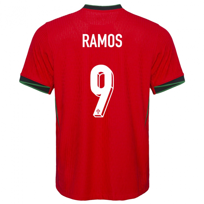 Hombre Camiseta Portugal Goncalo Ramos #9 Rojo 1ª Equipación 24-26 La Camisa Argentina