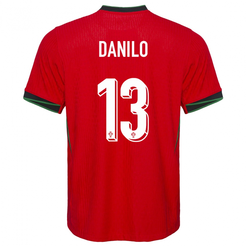 Hombre Camiseta Portugal Danilo Pereira #13 Rojo 1ª Equipación 24-26 La Camisa Argentina