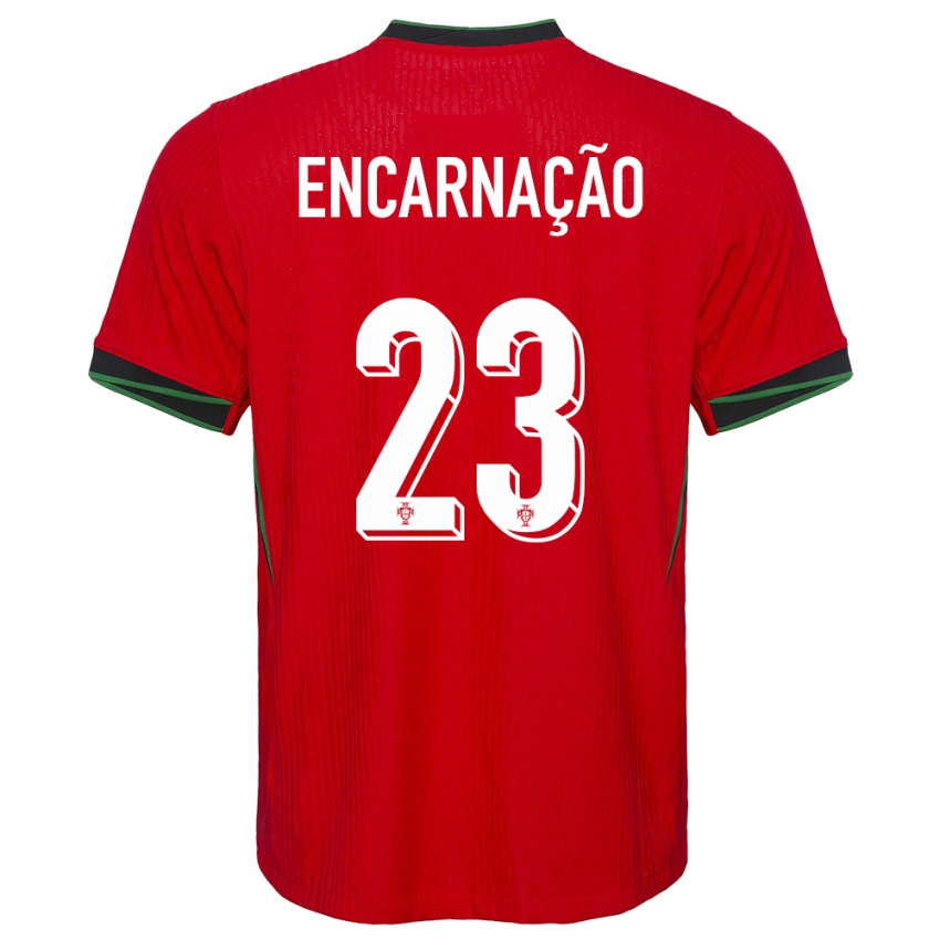 Hombre Camiseta Portugal Telma Encarnacao #23 Rojo 1ª Equipación 24-26 La Camisa Argentina