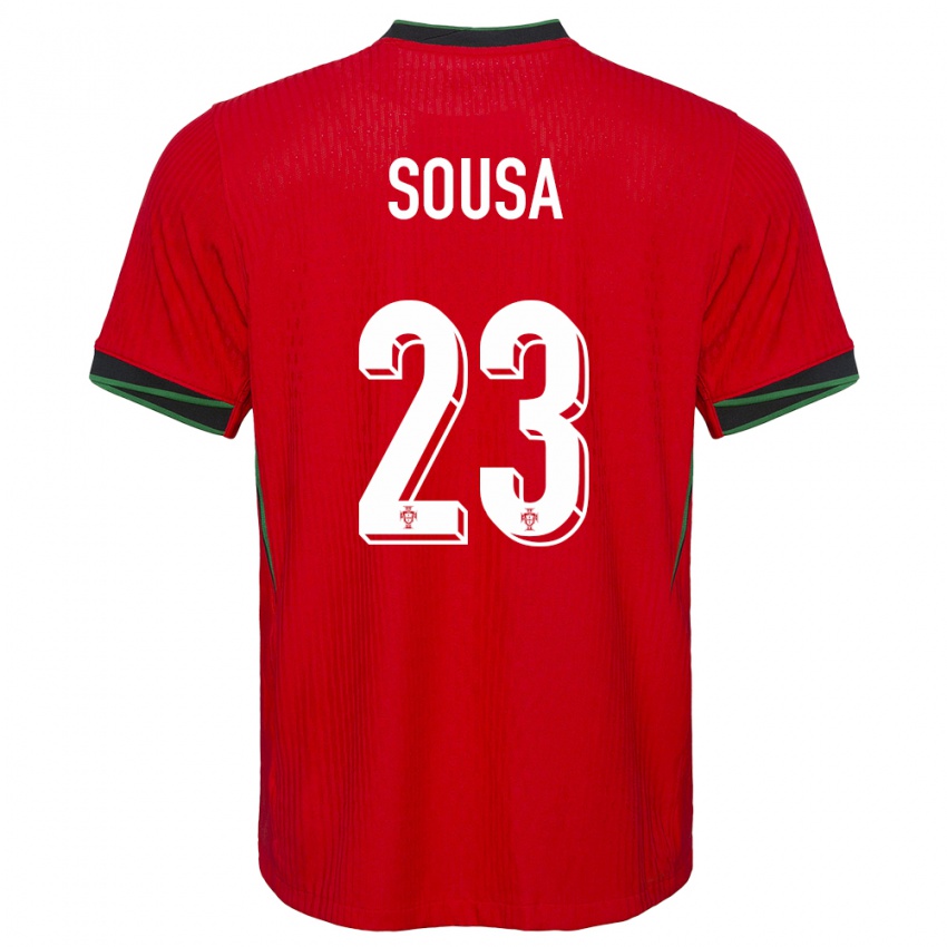 Hombre Camiseta Portugal Afonso Sousa #23 Rojo 1ª Equipación 24-26 La Camisa Argentina