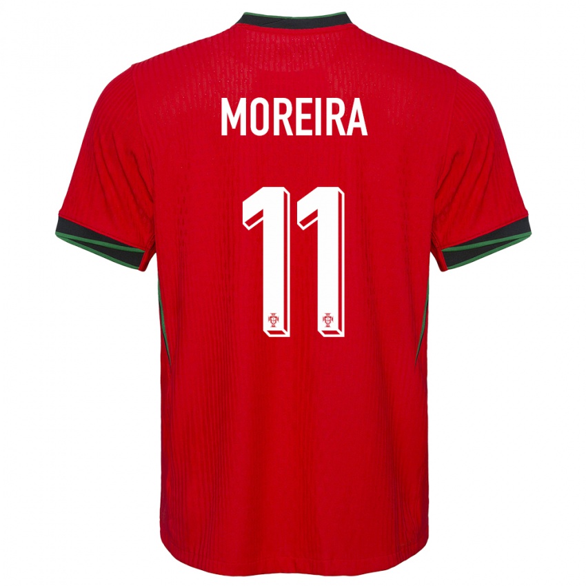 Hombre Camiseta Portugal Diego Moreira #11 Rojo 1ª Equipación 24-26 La Camisa Argentina