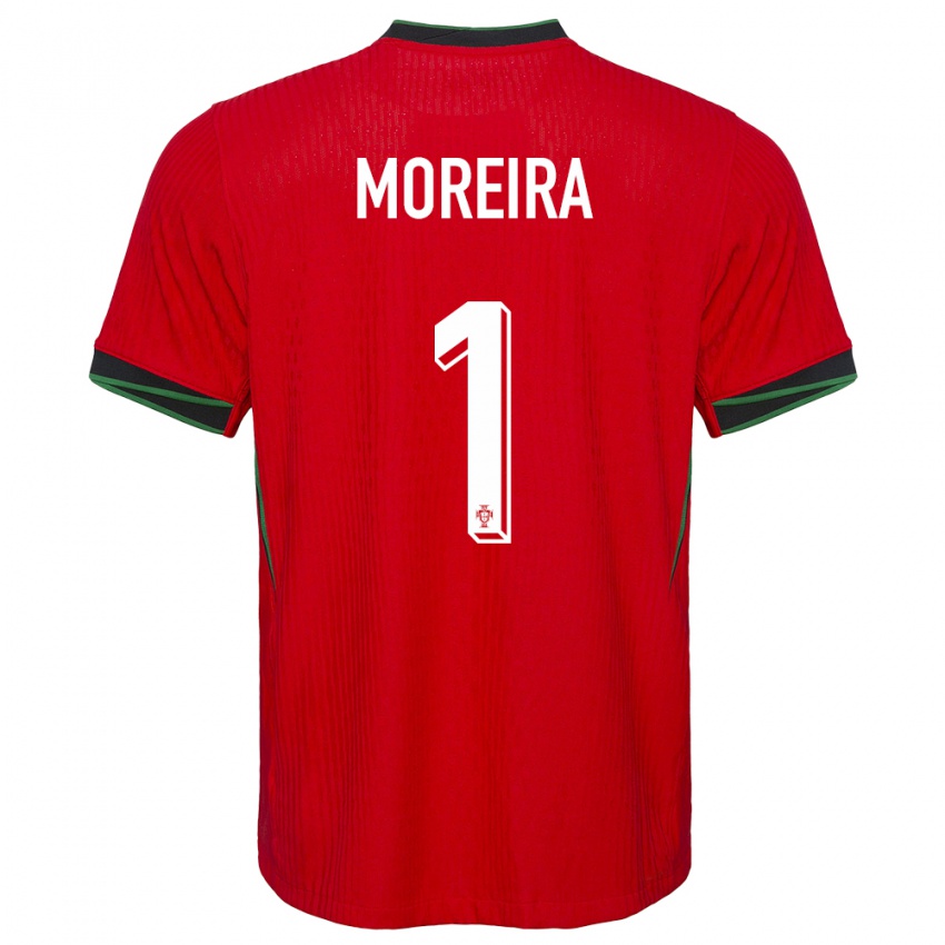 Hombre Camiseta Portugal Andre Moreira #1 Rojo 1ª Equipación 24-26 La Camisa Argentina