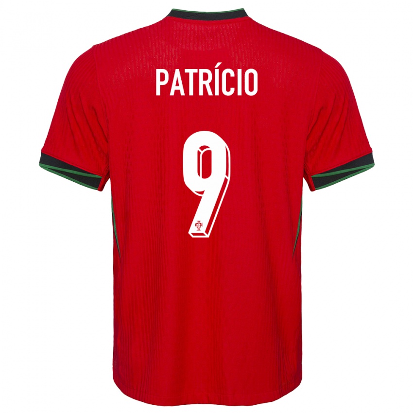 Hombre Camiseta Portugal Nuno Patricio #9 Rojo 1ª Equipación 24-26 La Camisa Argentina