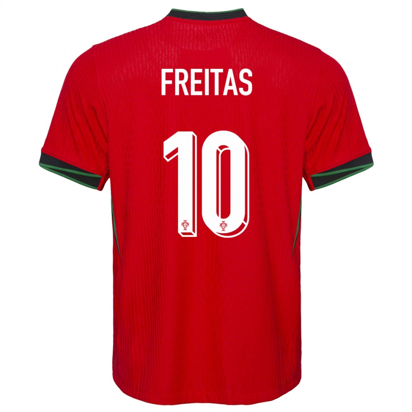 Hombre Camiseta Portugal Tiago Freitas #10 Rojo 1ª Equipación 24-26 La Camisa Argentina