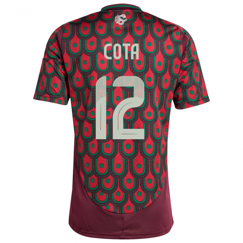 Hombre Camiseta México Rodolfo Cota #12 Granate 1ª Equipación 24-26 La Camisa Argentina