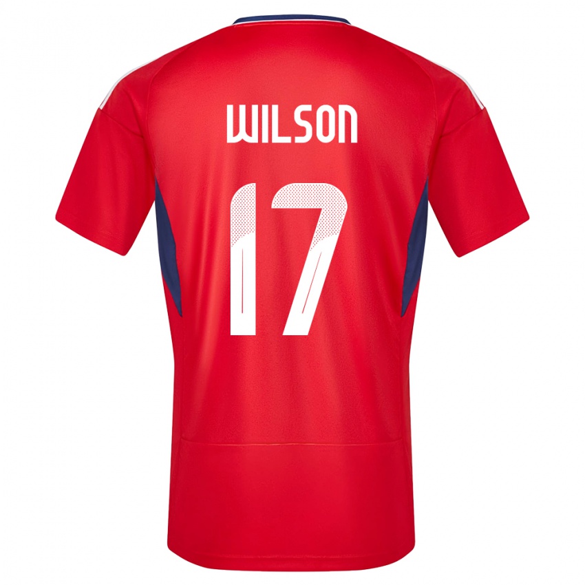 Hombre Camiseta Costa Rica Roan Wilson #17 Rojo 1ª Equipación 24-26 La Camisa Argentina