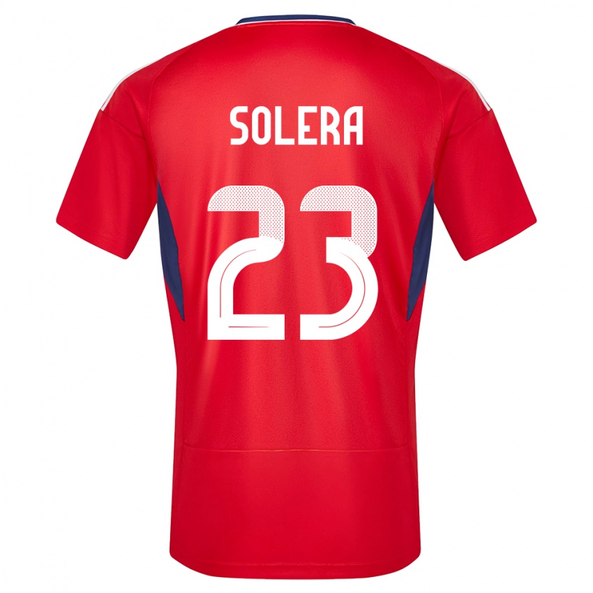 Hombre Camiseta Costa Rica Daniela Solera #23 Rojo 1ª Equipación 24-26 La Camisa Argentina