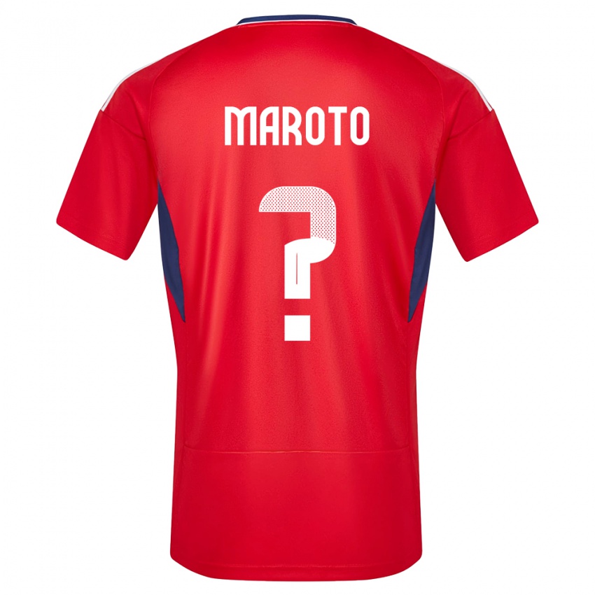 Hombre Camiseta Costa Rica Victor Maroto #0 Rojo 1ª Equipación 24-26 La Camisa Argentina