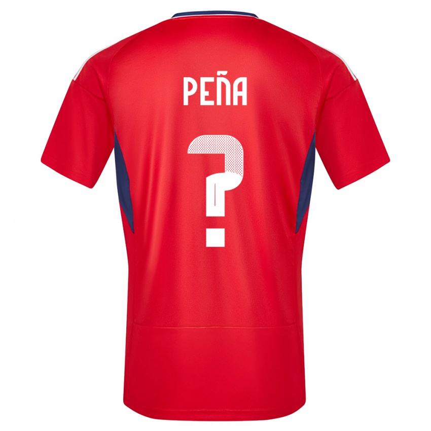 Hombre Camiseta Costa Rica Randy Pena #0 Rojo 1ª Equipación 24-26 La Camisa Argentina