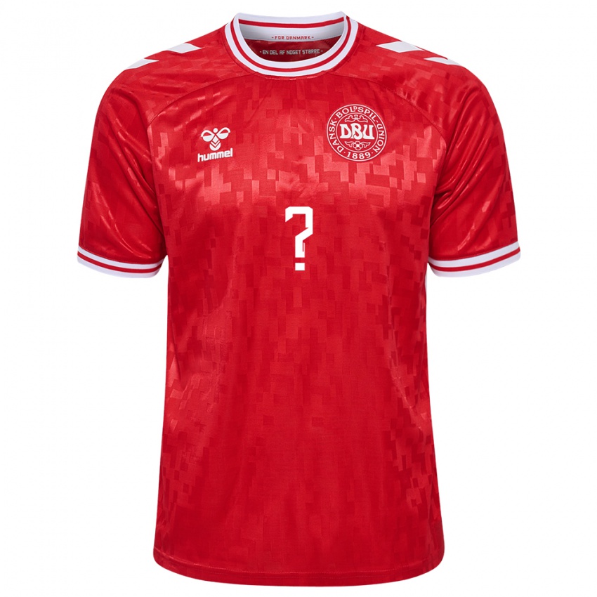 Hombre Camiseta Dinamarca Charly Nouck #0 Rojo 1ª Equipación 24-26 La Camisa Argentina